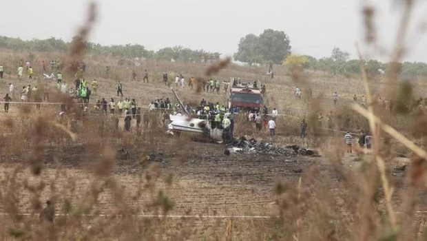Se estrelló un avión militar con 32 personas a bordo en Nigeria